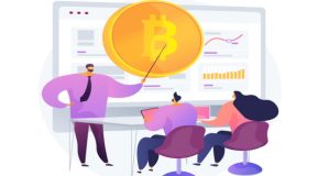 Illustration of Bitcoin traders