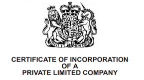 Companies house logo and wording taken from personal letterhead