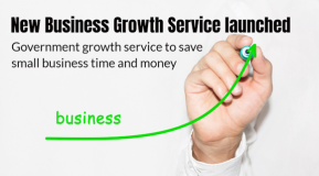 Businessman draw growing graph symbolising growing business New Business Growth Service launched